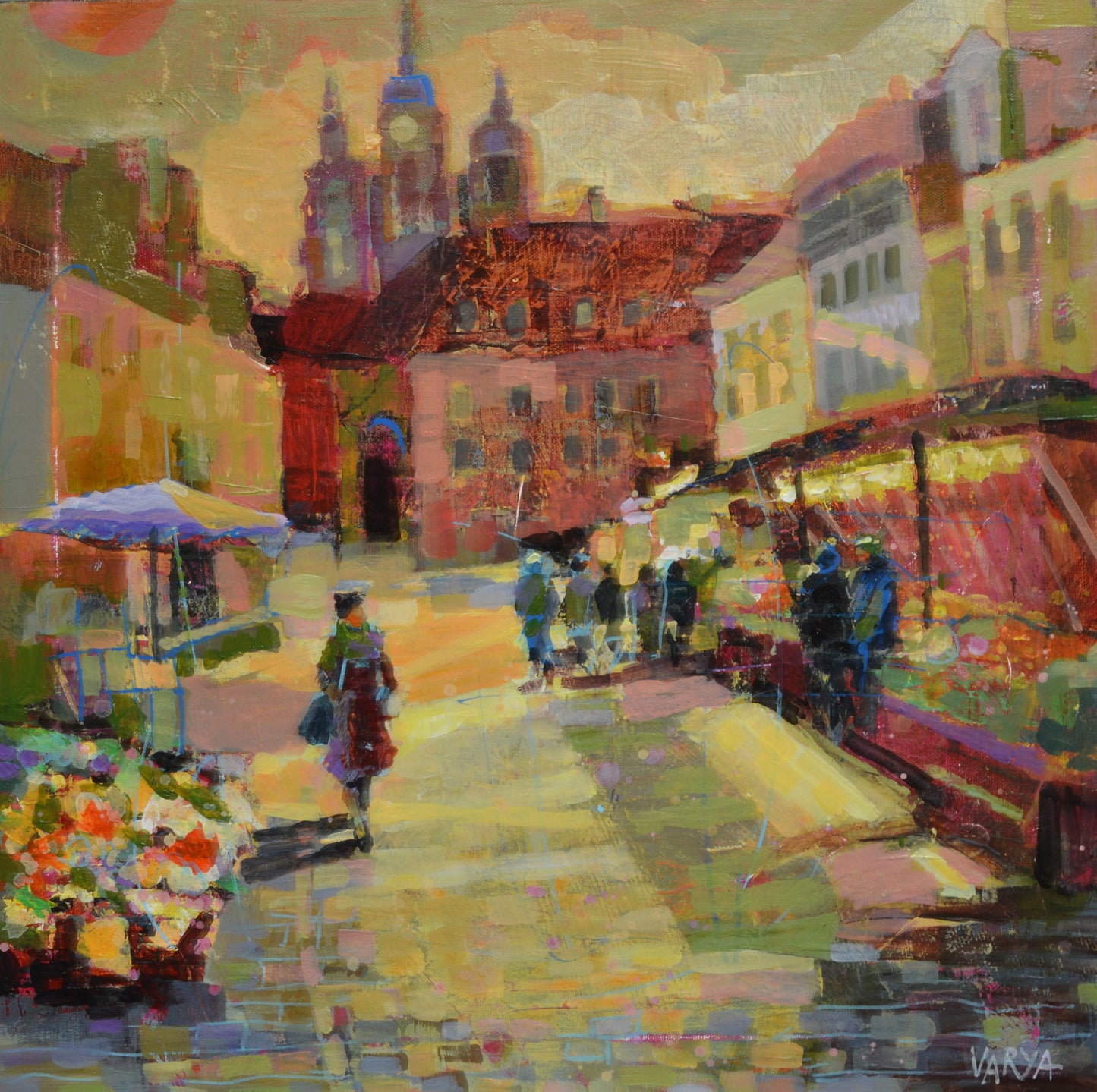 European late night scene painting