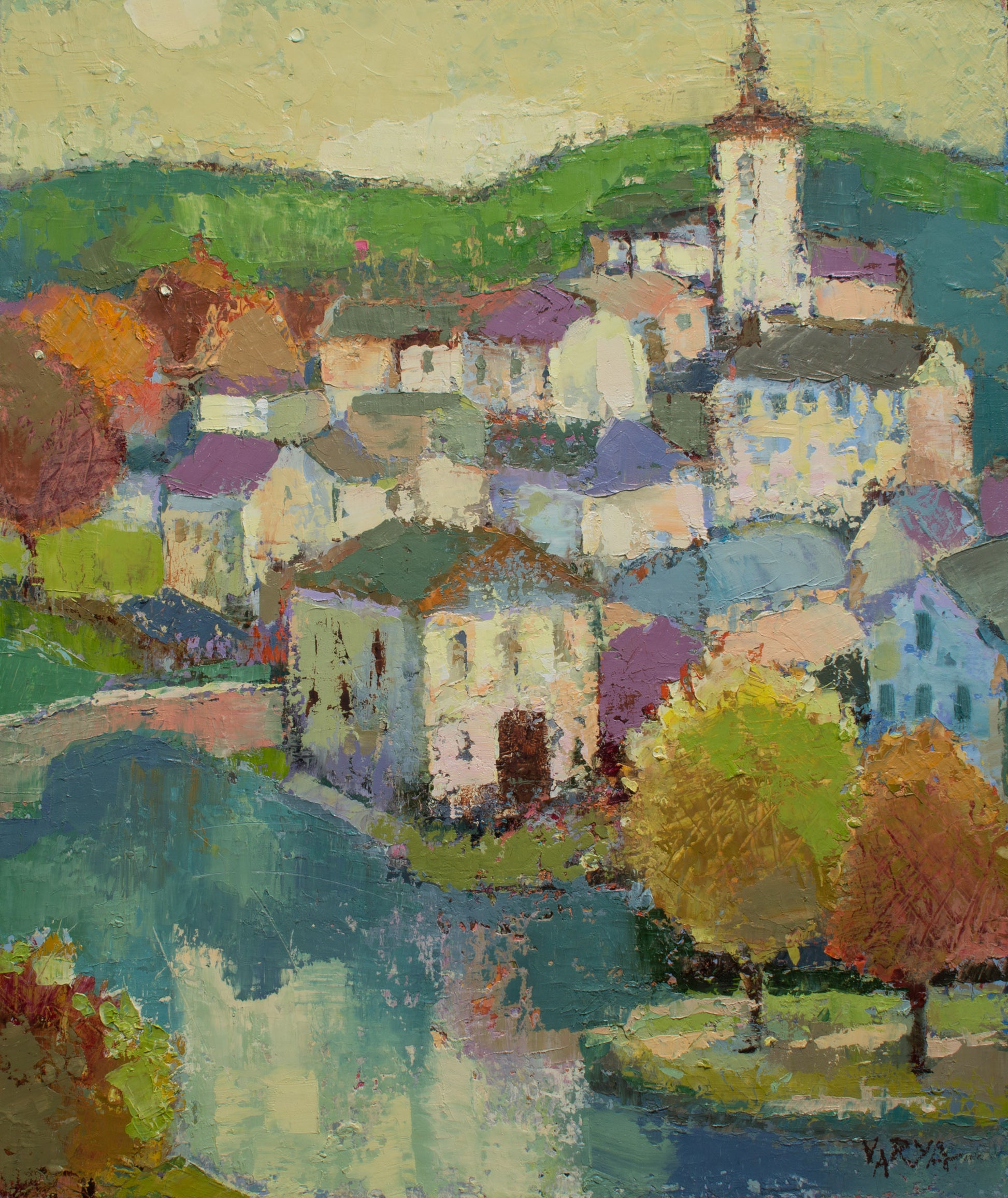 abstract scenery paintings